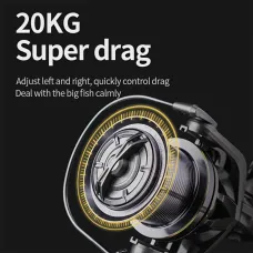 ZANLUR8000-10000 Big Spinning Fishing Reel Drag 20KG Powerful Long Cast Rust-proof Seawater-proof Fishing Rod Reel Tools