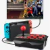 DATA FROG 4-in-1 Wired Arcade Joystick Gamepad Support Turbo Mode Fighting Stick Game Controller USB Wired Rocker Support HD Ouput for PS3/Switch/PC/Android Games Console