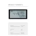 Deli Electronic Thermometer Hygrometer Weather Station with High Precision 0.1 Temperature Humidity LCD Display Clock Function Long Battery Life- Ultimate Indoor Weather Monitoring Station