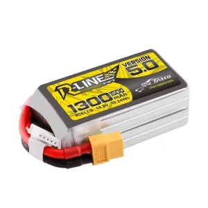 TATTU R-Line Version 5.0 14.8V 1300mAh 150C 4S LiPo Battery XT60 for RC Drone