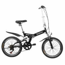 USA Direct IDEAPLAY P11 6-Speed 20 Inch Wheels Mountain Bike Steel Frame V-Brakes Payload 75KG Adult Folding Bicycle
