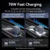 [GaN Tech] Vention 70W 3-Port USB PD Charger USB-A+2USB-C PD3.0 QC4.0 3.0 PPS AFC SCP FCP Apple2.4A BC1.2 Fast Charging Wall Charger Adapter EU Plug for iPhone 16 16 Pro 15 14 13 Pro Max for Huawei Pura X for Xiaomi 15pro for Samsung Galaxy S25 Ultra