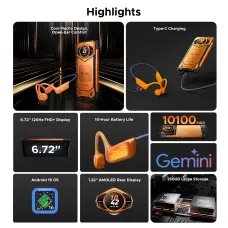 DOOGEE S200 VIP Edition 5G AI Dual Display 48GB 256GB 100MP Triple Camera Night Vision Android 16 Dimensity 7050 6.72 inch 120Hz 10100mAh 33W Fast Charge NFC IP68 IP69K Waterproof Rugged Smartphone