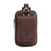 BULLCAPTAIN Men's Genuine Leather Waist Bag Casual Fashion Small Business Bag Multifunctional 7-inch Mobile Phone Bag