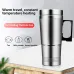 12V/24V Car Electric Heating Mug Water Heater Thermos Stainless Steel Heating Kettle Electric Cup Heating Water Cup Car Water Heater Insulation Cup