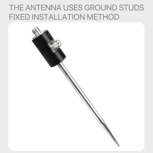 160m-6m 100W M10 Thread Antenna Base Outdoor Antenna Mount for Vehicle Shortwave Antenna