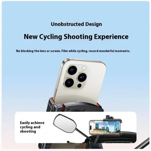 UGREEN LP934 Bicycle Phone Holder 360 Rotatable Shockproof Handlebar Stem Mount with Quick Release Button for Smartphones Cycling