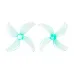 4 Pairs GEMFAN 1613 40mm 1.6 Inch 4 Blade PC Propeller 1mm / 1.5mm for FPV Racing Drones Compatible with 0802 1102 Motor