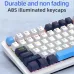 K82 Type-C Wired Mechanical Keyboard with Knob 75% Layout PCB Hot Swappable Backlight 82 Keys Multifunctional Gaming Keyboard