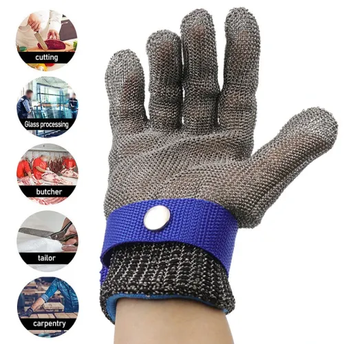 Stainless Steel Cut Resistant Glove Mesh Metal Glove Food Grade for Kitchen Cooking / Woodworking Carving / Butcher Meat Cutting