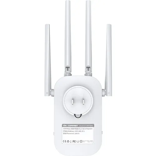 COMFAST CF-WR758AC 2.4G/5G Wireless WiFi Range Extender 1200Mbps Dual Band Repeater WiFi Booster with 4 Ethernet Antennas