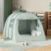 Green Dinosaur Tent with Storage Bag, Children's Play Tent with Window Gift, Portable and Quick-opening Design, For Family Parties, Camping Trips