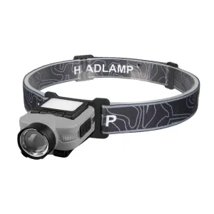 COB+ LESensor Headlamp Clip Cap Light USB Rechargeable Head Flashlight Built-in Battery for Fishing Camping