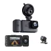 1080P 3 Channel Dash Cam Front and Rear Inside Full HD Recording With Night Vision Wifi Driving Recorder High-Definition Video Parking Monitoring With Night Vision