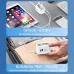 10A 220V 6-Port USB PD Charger Power Strip Fast Charging Desktop Charging Station EU Plug US Plug with 1M Long Cord USB HUB Adapter Socket for iPhone 16 16 Pro 15 14 13 Pro Max for Huawei Mate XT for Xiaomi 15pro