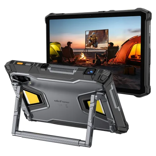 Ulefone Armor Pad 5 Ultra Rugged Projector Tablet MediaTek Dimensity 7400X 12GB LPDDR5 RAM 512GB UFS3.1 ROM 5G LTE WIFI6E BT5.4 11 Inch Android 15 24200mAh Battery Fingerprint Face Unlock Rugged Tablet