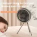 3 in 1 Multifunctional 10000mAh USB Rechargeable Camping Fan with LED Light High Capacity Silent Motor Long Battery Life Aluminum Tripod Desk Ceiling Fan Power Bank Function