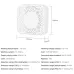 DCR-009 Tuya ZigBe/WiFi Air Quality Detector PM2.5 Formaldehyde VOC CO2 Temperature Humidity 6-in-1 Smart Air Box Sensor Via Alexa Google