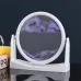 3D Flowing Sand Painting Table Moving Sand Picture High Transparency 360 Rotatable Design Desktop Decor Home Office Sandscape Painting Ornaments
