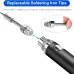 Mini USB Wireless Portable Soldering Iron Kit Rechargeable 8W USB-C Adjustable Temperature 300-450C Complete Set for DIY and Repairs