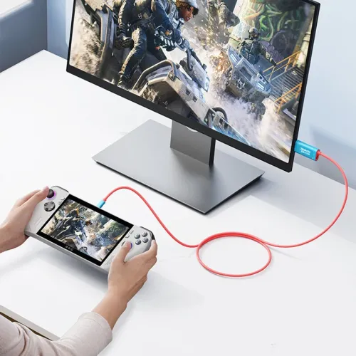 Jemdo KSNP681 Type-C to HD Cable 4K 60Hz 144Hz PD100W Fast Charging Gold Plated 2M Long Cable Portable for Switch 2