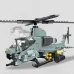 JJ9213 Military Helicopter Building Block Assembly Kit 576PCS Children's Toy Gift