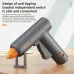 RAYENR Home Hot Melt Glue Gun 20W 110V-240V Quick Preheat 7mm Sticks Aluminum Alloy Nozzle Compact Design 30PCS/60PCS Optional Glue Sticks