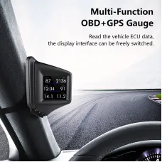 Head-Up Display OBD2+GPS On-board Computer HUD Car tachometer Turbo Oil Pressure Water Temp GPS Speedometer For Gasoline Car