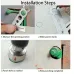 Adjustable hole positioning ruler 360 Degree Drilling Hole ile Marble Glass Ceramic Floor Tools Hole Opener Locator