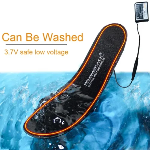 TENGOO Batteries Heated Shoe Insoles Feet Warm Sock Pad Mat Electrically Heating Insoles Washable Warm Thermal Insoles Unisex