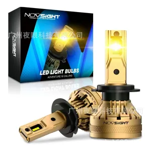 NOVSIGHT A500-N37Y 9005/9006/9007/9012/D/H1/H3/H4/H7/H11/H13 LED Headlight Bulb 120W Pair 22000LM Automotive Headlights High Brightness Bulbs