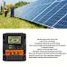 Solar Charge Controller 12V/24V Auto 100A PWM Photovoltaic Regulator Dual USB Output LCD Display Lead-Acid Lithium Batteries