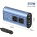 500W Peak Car Power Inverter DC 12V to AC 110V LCD Display Dual AC Outlets 4 USB Car Charger for Car Home Laptop Truck