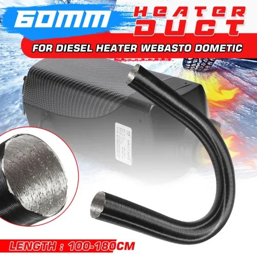 60mm Heater Duct Hot and Cold Air Ducting for Diesel Heater Webasto Dometic