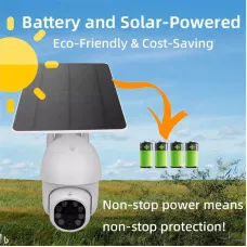 TUYA 3MP Solar WIFI 4G Camera HD Monitor Two-Way Audio Motion Tracking Smart APP Eco-Friendly Security Camera
