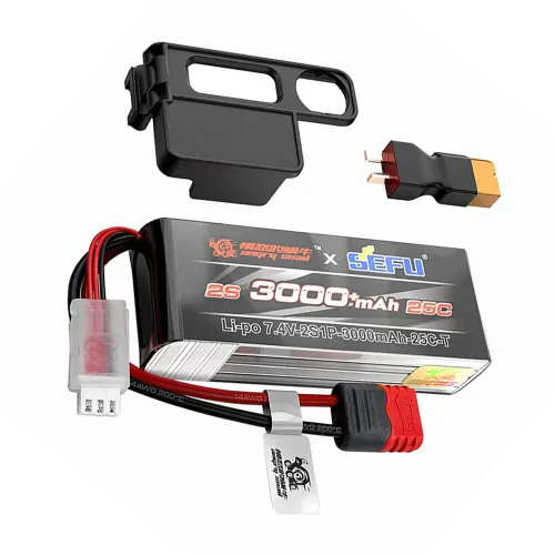 MJX 2S 7.4V 25c 3000mAh L I-PO Battery with T-plug for MJX 16208 16209 14301 14302 14303 14304 14209 14210 14211 RC Car Parts