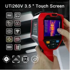 UNI-T UTi260V Infrared Thermal Camera 256x192 Resolution 5MP Visible Light -20~550 Temp Range Laser Ranging 30m App/PC Connectivity