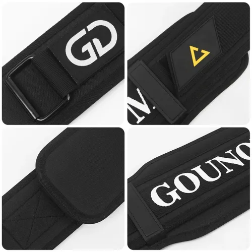 GOUNOPowerlifting Belt for Deadlift Squat Weightlifting Training Waist Support High-intensity Exercise Training Lower Back Protection
