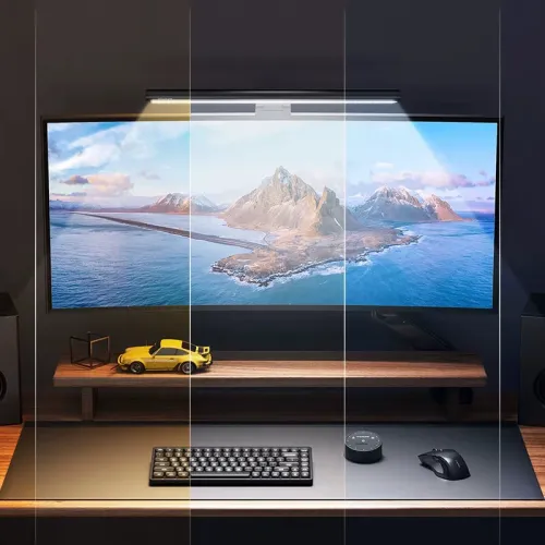 DL-RS1 Pro Monitor Light Bar Computer Light with Touch Switch Remote Dual Control & Color Temperature Desk Lamp for Home