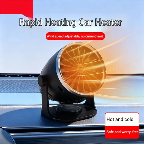 12 / 24V Car Heater BY-1849 Fast Heating Defogging Anti-Frost 360 Adjustable Mini Electric Heater