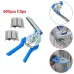 Type M Nail Pliers Hand Tools Set For Animal Cages Wire Fencing And Railing Repair Steel and Plastic Flexible Soft Grip Handle