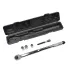 5PCS Torque Wrench Set 28-210Nm Bi-Directional Heat-Treated Steel Includes 3 Sockets 1 Extension Bar High Precision Tool