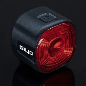 GIYO Bicycle Intelligent Brake Tail Light IP66 Waterproof 6 Light Modes Type-High Brightness Bike Rear Light