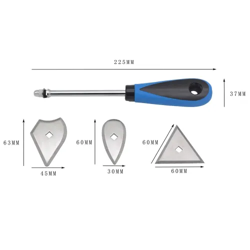 Paint Scraper Set Interchangeable Blades High Quality 50 Steel Ergonomic Handle Lightweight Design Professional Paint Removal Tool