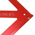 90/45 Degree Aluminum Alloy Multi-function Woodworking Triangle Ruler Inch Scale Precision Triangle Ruler