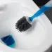 Silicone Plus Liquid Toilet Brush No Dead Corner Toilet Cleaning Brush Water Spray Soft Brush  Long Handle TPR Silicone Refillable Brush with Wall Mounted Bathroom Cleaning