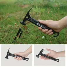 IPRee CLOutdoor Tools Double Head Mini Tent Hammer Multi Functional Stainless Steel Aluminum Alloy Handle Camping Skyline Hammer Small Hammer