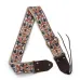 Embroidered Soft Vintage Flower Adjustable Creative Cotton Leather Guitar Strap