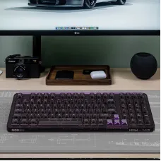 MIIIW BlackIO 83 Keys Tri-mode Mechanical Gaming Keyboard Hot-Swappable Gasket Structure RGB Light Kailh MX Jellyfish Axis 4000mAh Rechargeable Customized Gamer Keyboards Offce PC Computer