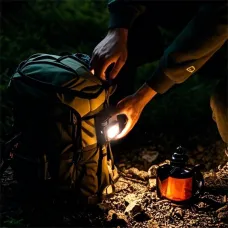 SEEKNITUSB Rechargeable LECamping Lantern with Magnetic Base and Multi-Source COB Work/Repair Light for Outdoor Use